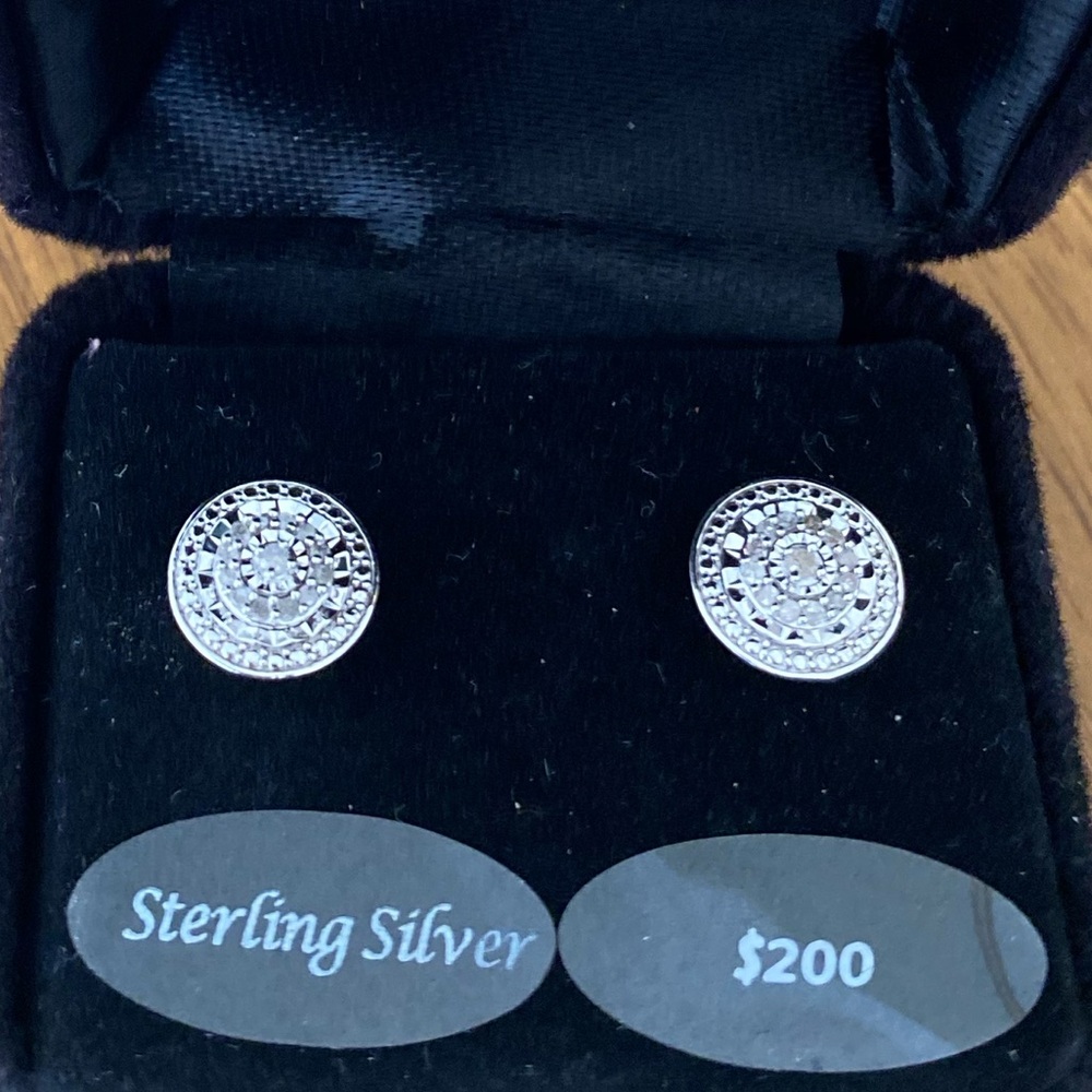 Macy’s sterling silver earrings
